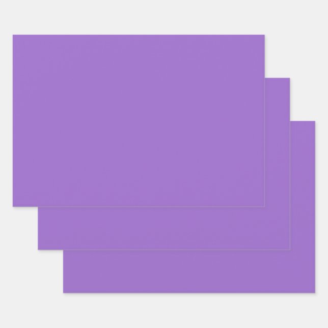 Amethyst (Vollfarbe) Geschenkpapier Set (Set)