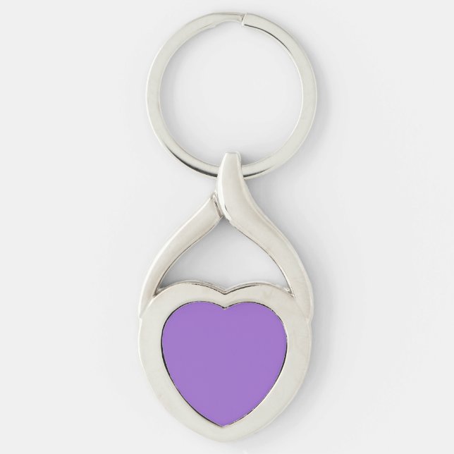 Amethyst (Vollfarbe) Schlüsselanhänger (Vorderseite)
