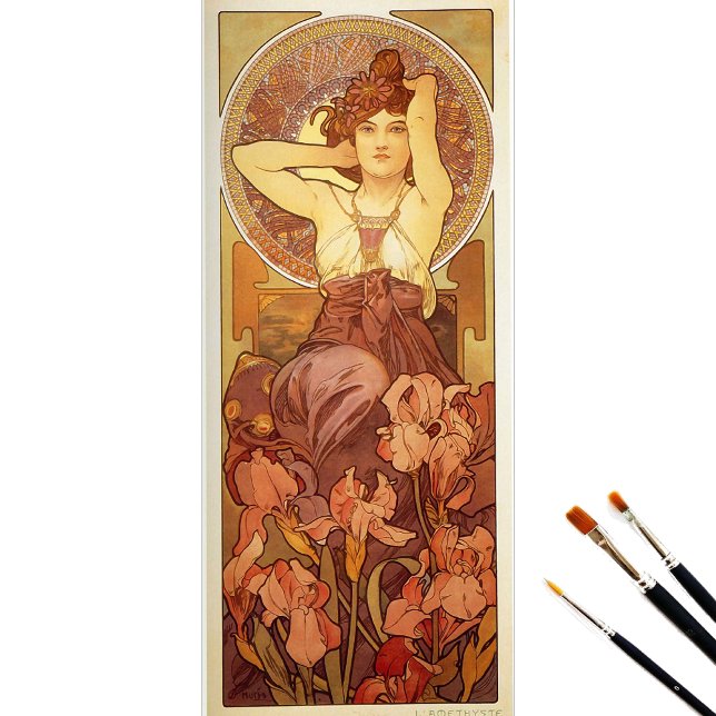 Amethyst von Alphonse Mucha Seidenpapier (Von Creator hochgeladen)
