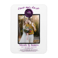 Amethyst Wax Siegel Foto Wedding Save the Date