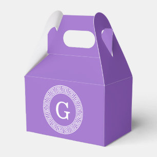 Amethyst Welch griechischer Schlüsselrahmen erste  Geschenkschachtel