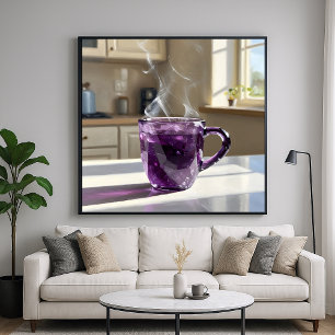 Amethystbecher - Malerische stilvolle Stillleben-K Poster