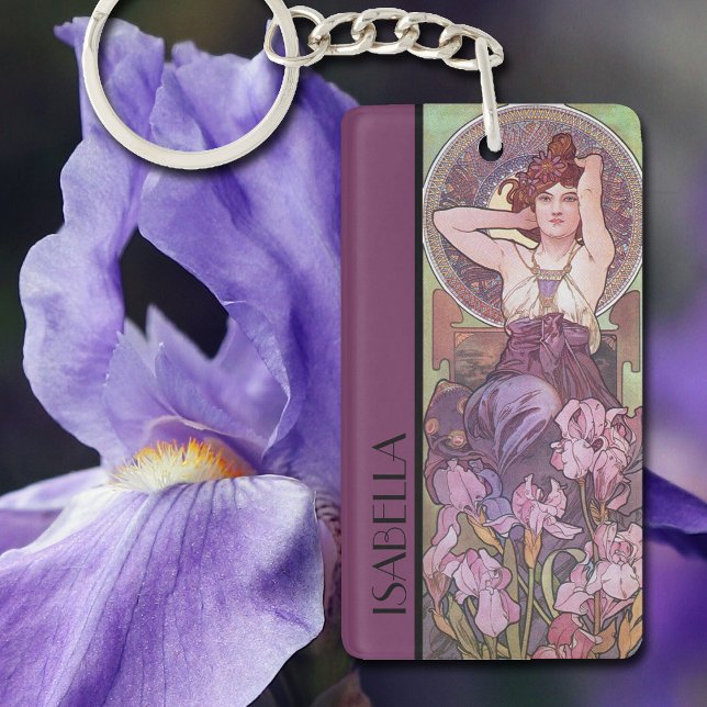 Améthyste des pierres précieuses d'Alphonse Mucha ( Art Nouveau illustration by Alphonse Mucha small enough to carry in your pocket.  Great gift idea.)