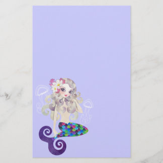 Amethyste Meerjungfrau-Briefpapier Briefpapier