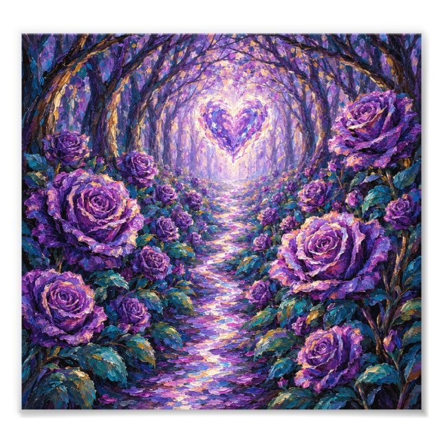 AmethystRosePath Fotodruck (Vorne)