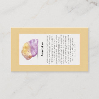 Ametrine Crystal Meaning Juwelier Display Visitenkarte
