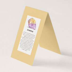 Ametrine Crystal Meaning Juwelier Display Visitenkarten