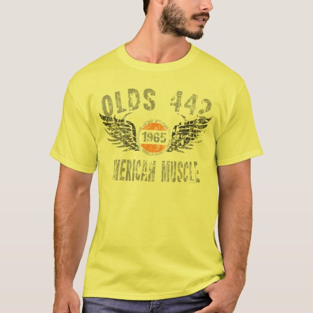 amgrfx - T-shirt 1965 d'Olds 442 (Devant)