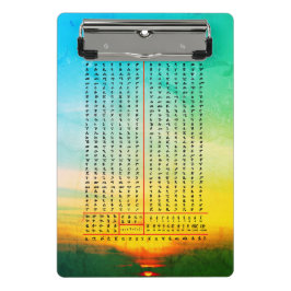 Amharic Alphabet Äthiopische Sprache Mini Klemmbrett