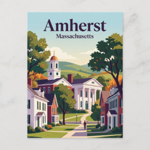 Amherst, Massachusetts Postkarte