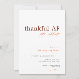 Ami Ami Drôle Thankful AF Invitation