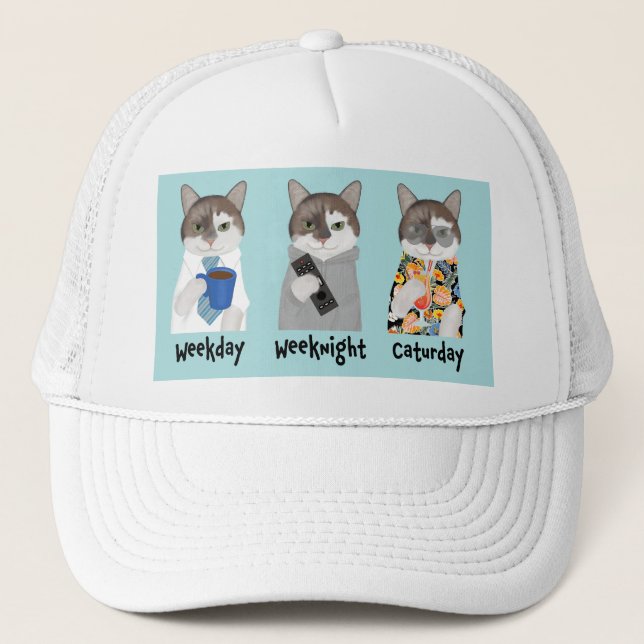 Ami der Office Cat Hat Truckerkappe (Vorderseite)