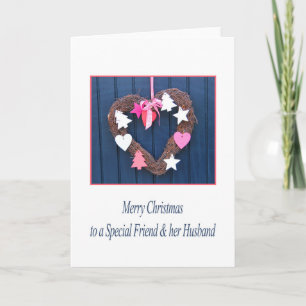 Ami spécial et son mari Joyeuse carte de Noël