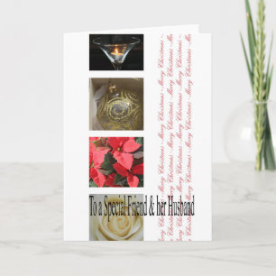 Ami spécial et son mari Joyeuse carte de Noël