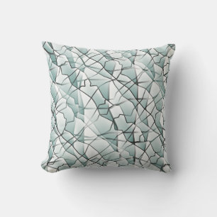 Amiable Greyscale Geometric Mesh Effect Tote Beute Kissen