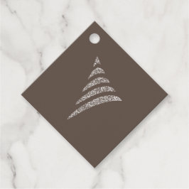 Amiable monochrome künstlerische Weihnachtsbaum Geschenkanhänger