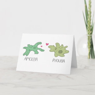 Amibe et vous carte mignonne du jour de valentine