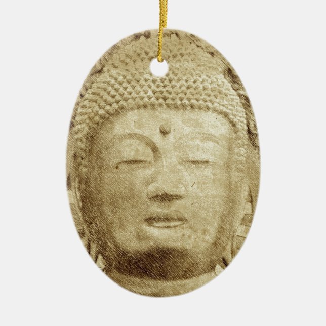 Amida Buddha Keramik Ornament (Vorne)