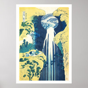 Amida fällt (Katsushika Hokusai 19. Jahrhundert) Poster