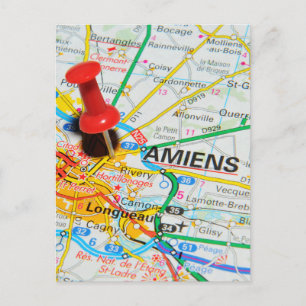 Amiens, Frankreich Postkarte