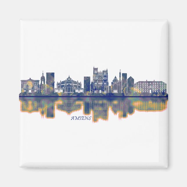 Amiens Skyline Magnet (Vorne)