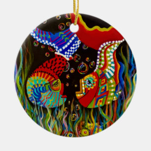 amies de poisson alpaga ornement