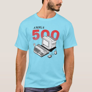 Amiga 500 Computer - rote Version T-Shirt