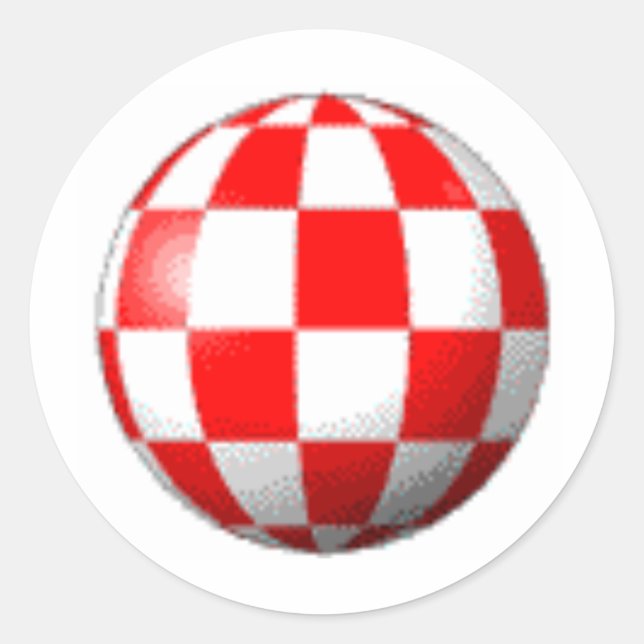AMIGA BOHRBALL RUNDER AUFKLEBER (Vorderseite)