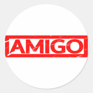 Amigo Briefmarke Runder Aufkleber