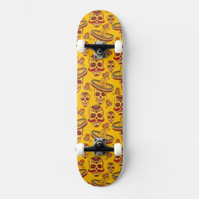 Amigo Skulls Skateboard (Vorderseite)