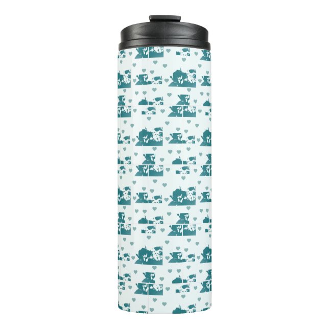 Amigos Felinos. Thermosbecher (Vorderseite)