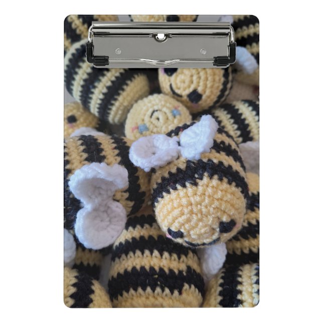 Amigurumi Bees Mini Klemmbrett (Vorderseite)