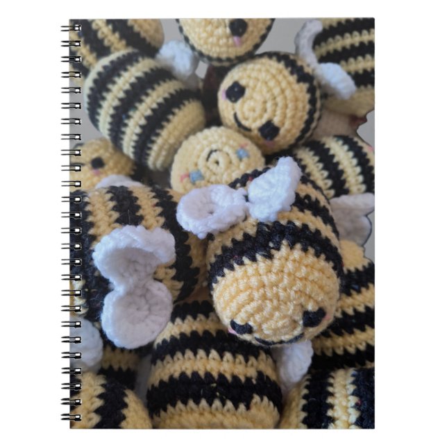 Amigurumi Bees Notizblock (Vorderseite)