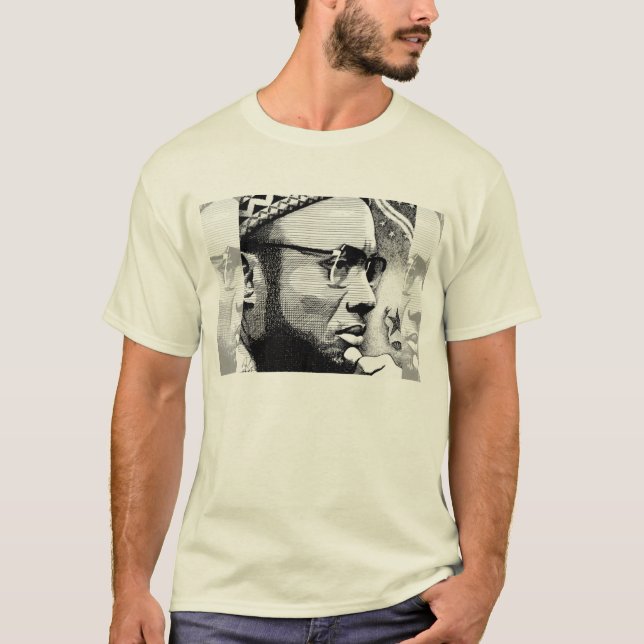 Amilcar Cabral 3D-Gesichter T-Shirt (Vorderseite)