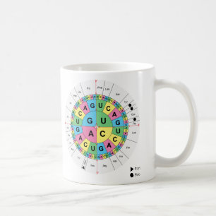 Aminosäure-niedrige Reihenfolgen-Tabellen-Diagram Kaffeetasse