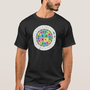 Aminosäure-niedrige Reihenfolgen-Tabellen-Diagram T-Shirt