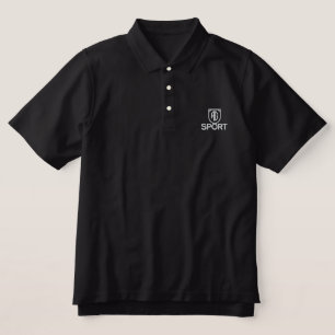 AMIOT GALLERY BLACK POLO SPORT