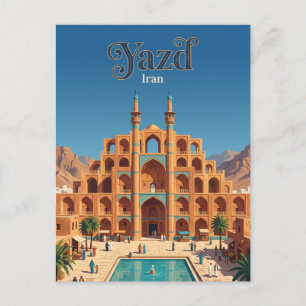 Amir Chakhmaq Komplex Iran Postkarte