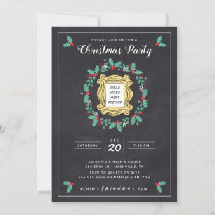 AMIS™   Chalkboard Christmas Party Invitation