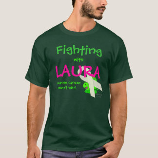 Amis de combat de Laura avec le T-shirt
