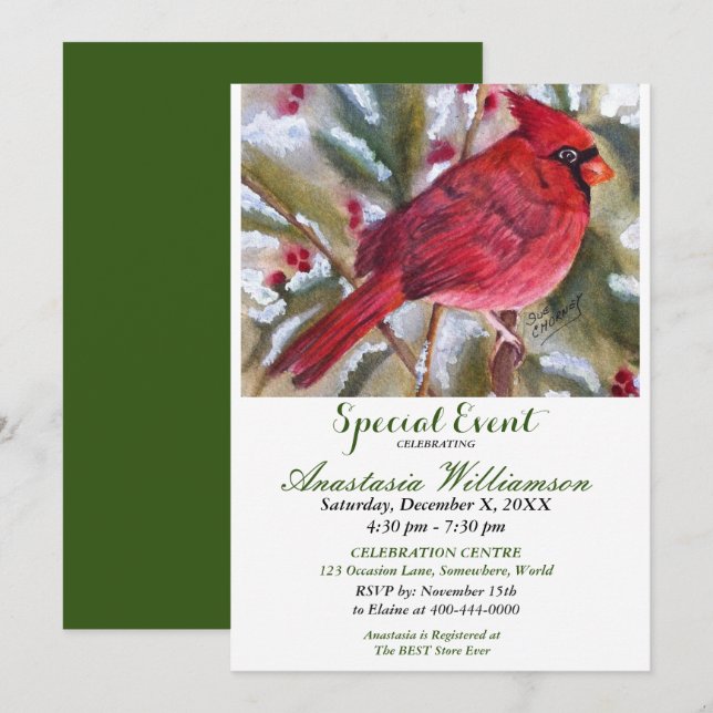 AMIS ET FAMILLE OPEN HOUSE PARTY INVITATION (Devant / Derrière)