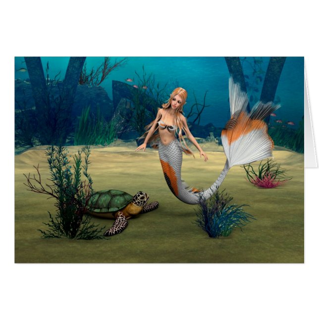 Amis Mermaid und Turtle (Devant horizontal)