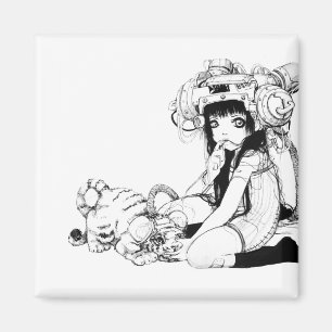 Amis symbiotiques Magnet Carré