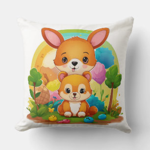 Amis Whimsical Woodland Jeter Oreiller