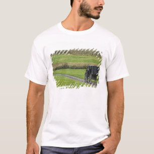 Amische Buggy auf Bauernhofweg, nordöstliches T-Shirt