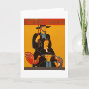 Amische Familie Lancaster WPA 1937 Karte