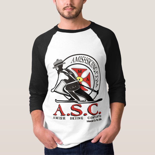 Amische Skifahren-Vereinigung T-Shirt (Vorderseite)
