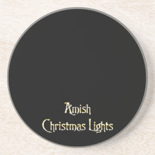 Amische Weihnachtslichter Getränkeuntersetzer