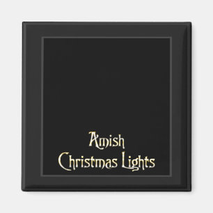 Amische Weihnachtslichter Magnet