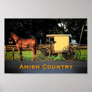 Amisches Land-Plakat Poster
